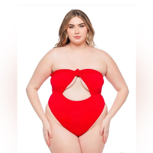 JMP The Label Red Swimsuit     NEW w/out Tags!             SIZE XXXL - Picture 7 of 12